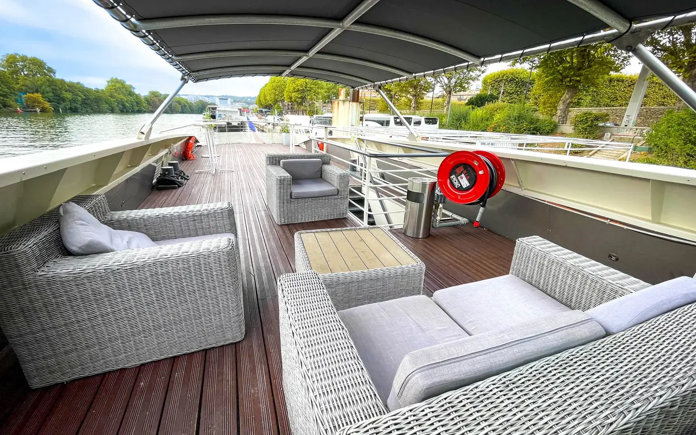 La Péniche d'Eva, péniche navigante sur la Seine, Paris, jusqu'à 100 personnes — photo 3